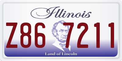 IL license plate Z867211