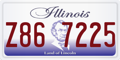 IL license plate Z867225
