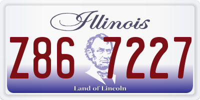 IL license plate Z867227