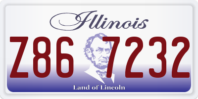 IL license plate Z867232