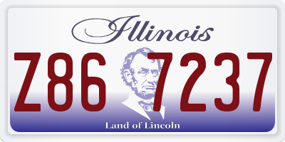 IL license plate Z867237
