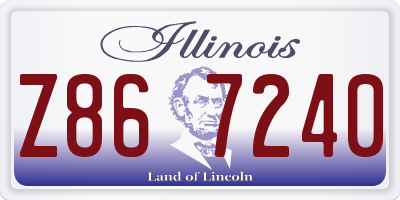 IL license plate Z867240