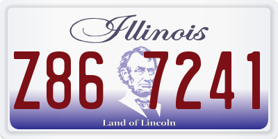 IL license plate Z867241