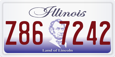 IL license plate Z867242