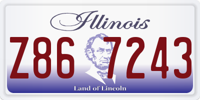 IL license plate Z867243