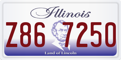 IL license plate Z867250