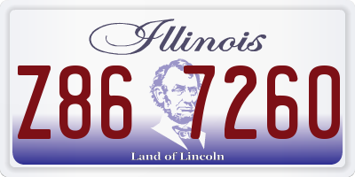 IL license plate Z867260