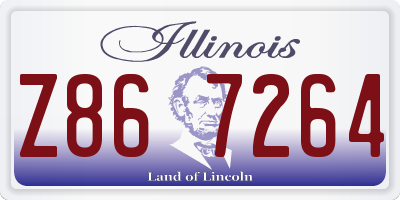IL license plate Z867264