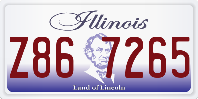 IL license plate Z867265