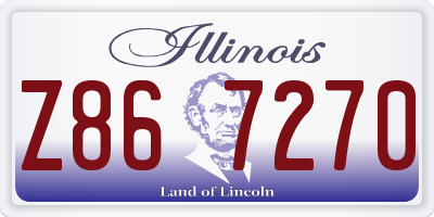 IL license plate Z867270