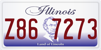 IL license plate Z867273
