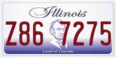 IL license plate Z867275