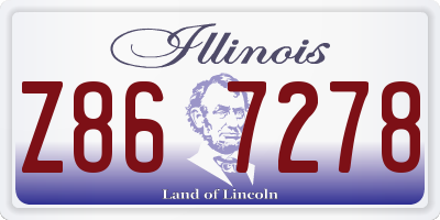 IL license plate Z867278