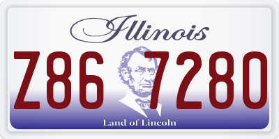 IL license plate Z867280