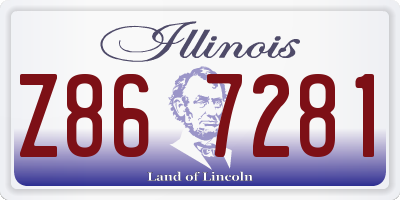 IL license plate Z867281