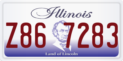 IL license plate Z867283