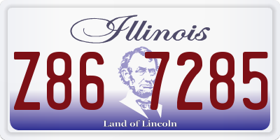 IL license plate Z867285