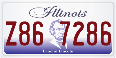 IL license plate Z867286