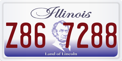 IL license plate Z867288