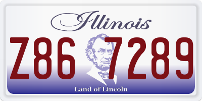 IL license plate Z867289