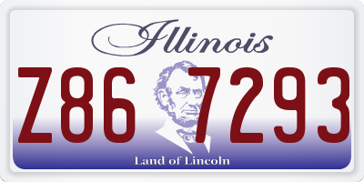 IL license plate Z867293