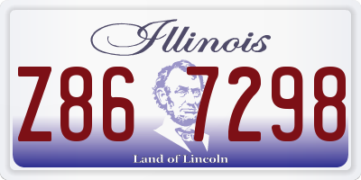 IL license plate Z867298