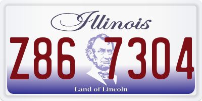 IL license plate Z867304