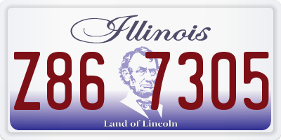 IL license plate Z867305