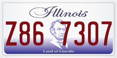 IL license plate Z867307
