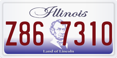 IL license plate Z867310