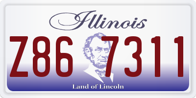 IL license plate Z867311