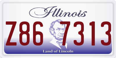 IL license plate Z867313