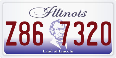 IL license plate Z867320