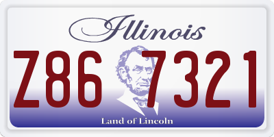 IL license plate Z867321