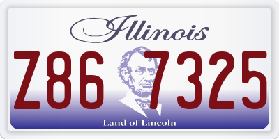 IL license plate Z867325