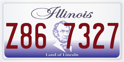 IL license plate Z867327