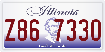 IL license plate Z867330