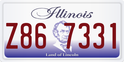 IL license plate Z867331