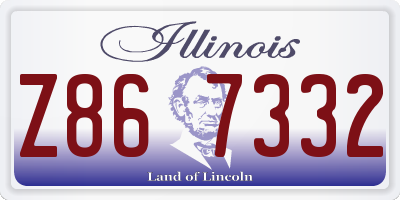 IL license plate Z867332