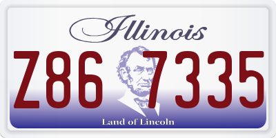 IL license plate Z867335