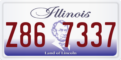 IL license plate Z867337