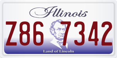 IL license plate Z867342