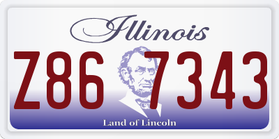 IL license plate Z867343