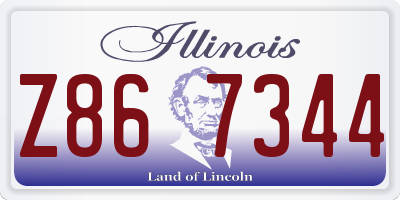 IL license plate Z867344