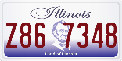 IL license plate Z867348