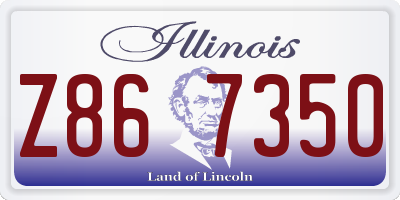 IL license plate Z867350