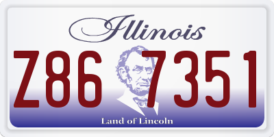 IL license plate Z867351