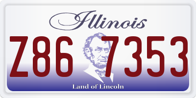 IL license plate Z867353