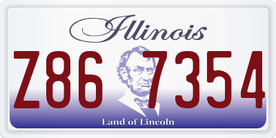 IL license plate Z867354