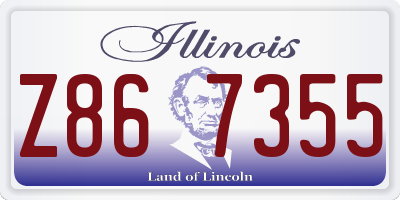 IL license plate Z867355